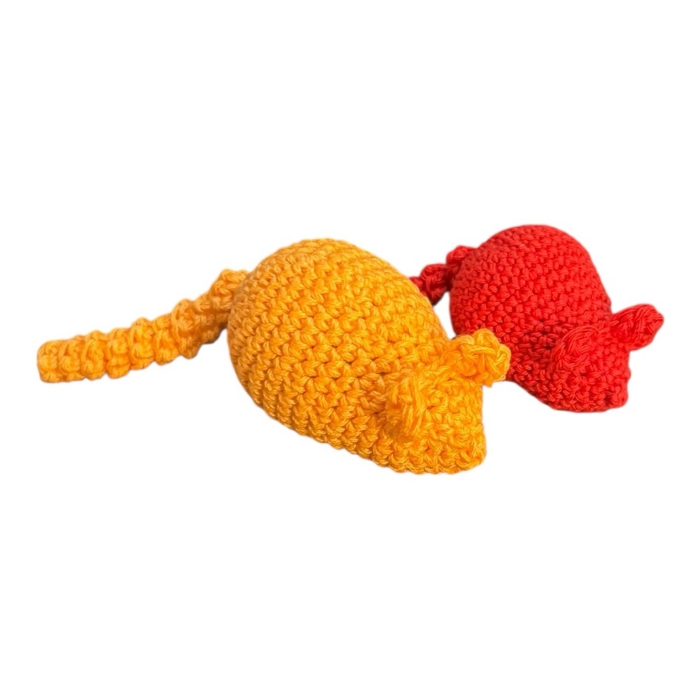 Handmade Crochet Cat Catnip Toy Bundle